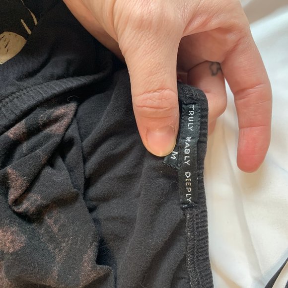 TRULY MADLY DEEPLY Skull Tube Top Size M - Picture 2 of 3